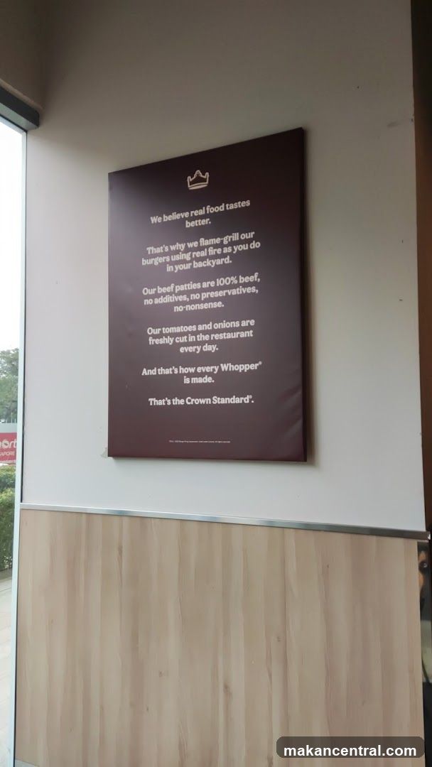Burger King "Crown Standard" Sign