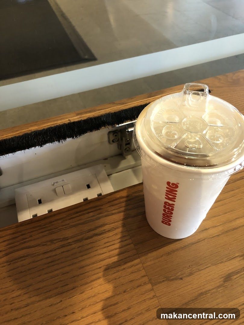 Burger King Cup on Table