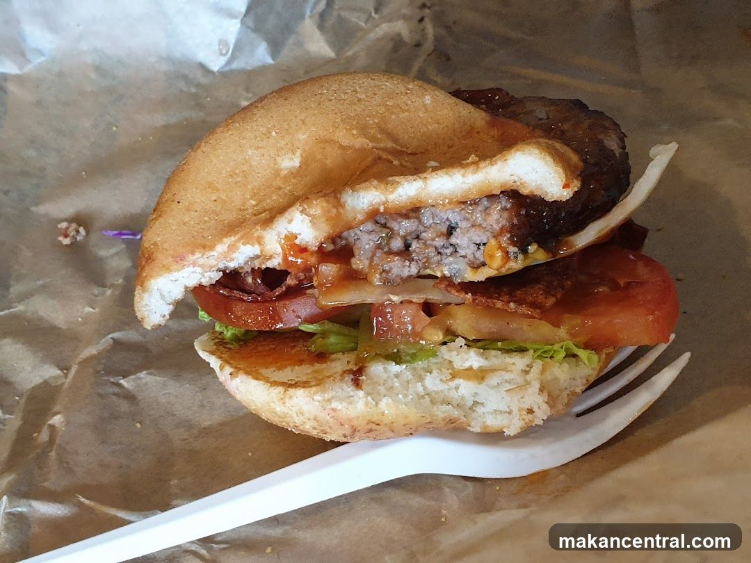 Burger with Bacon and Tomato