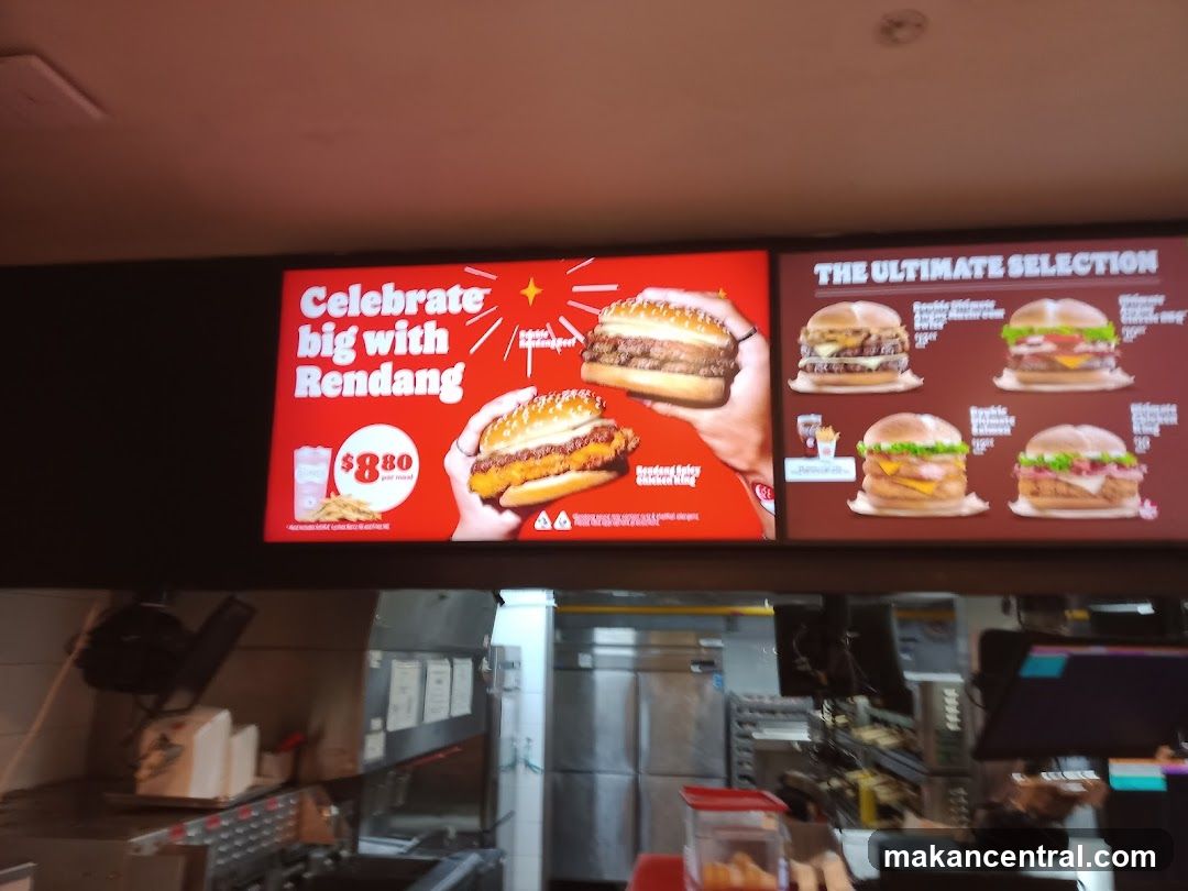 Burger Menu Display