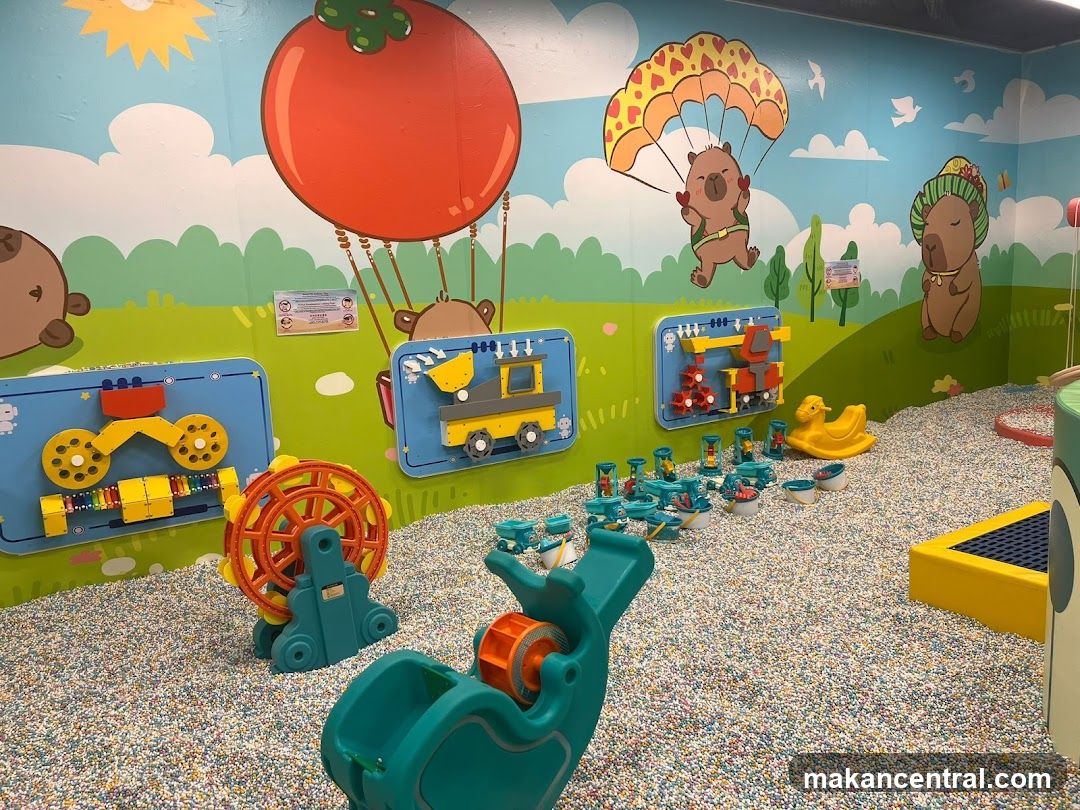Children's Play Area with Interactive Wall Panels