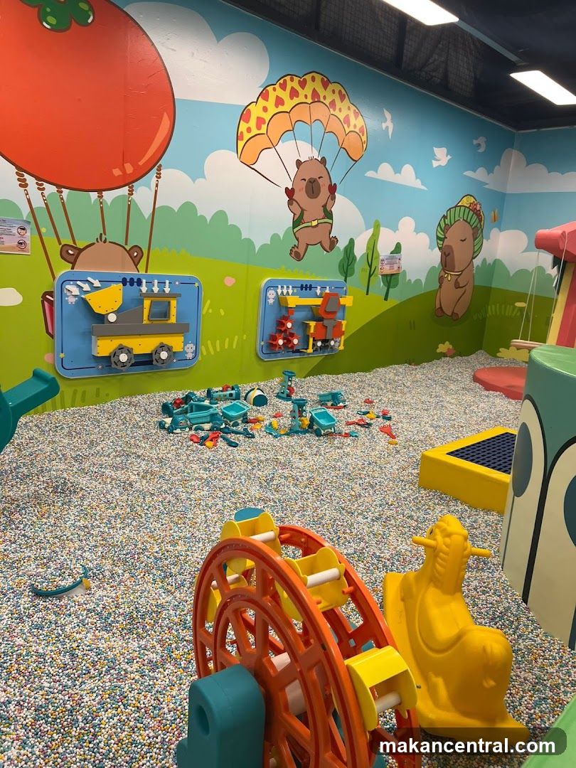 Children's Play Area with Toys and Wall Art