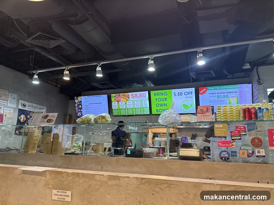 Food establishment with digital menus and promotions