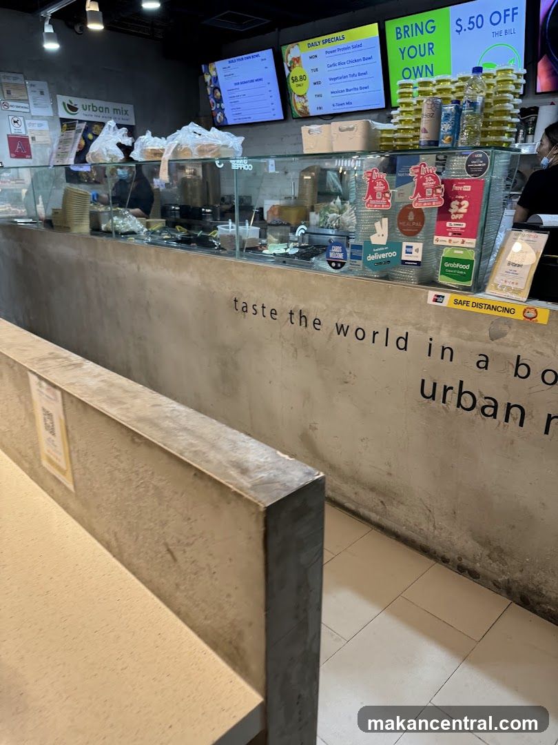 Food counter with daily specials