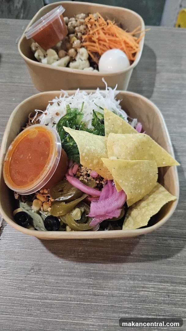 Two bowls of food