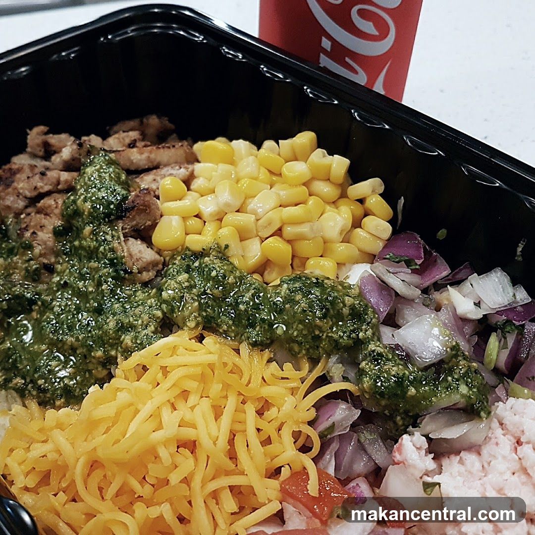 Chicken Bowl with Corn and Cheese