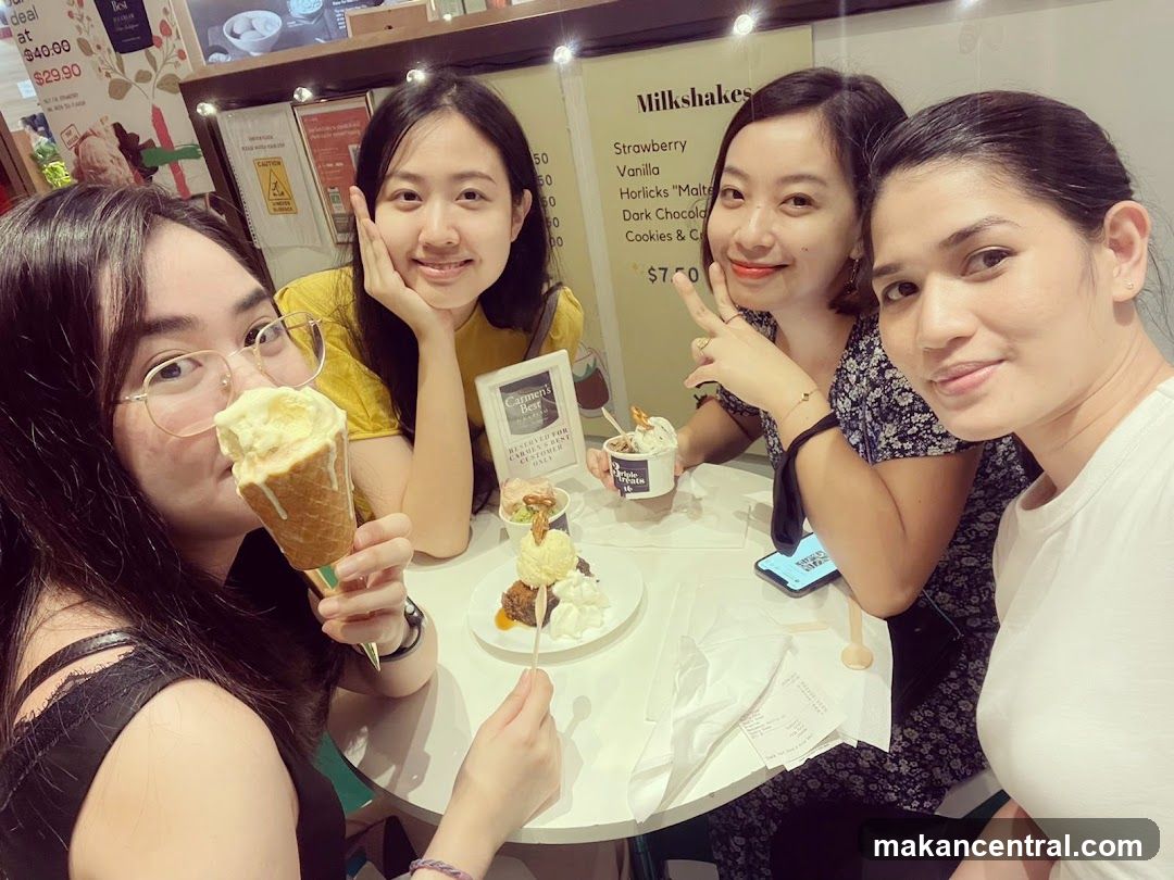 Friends Enjoying Ice Cream