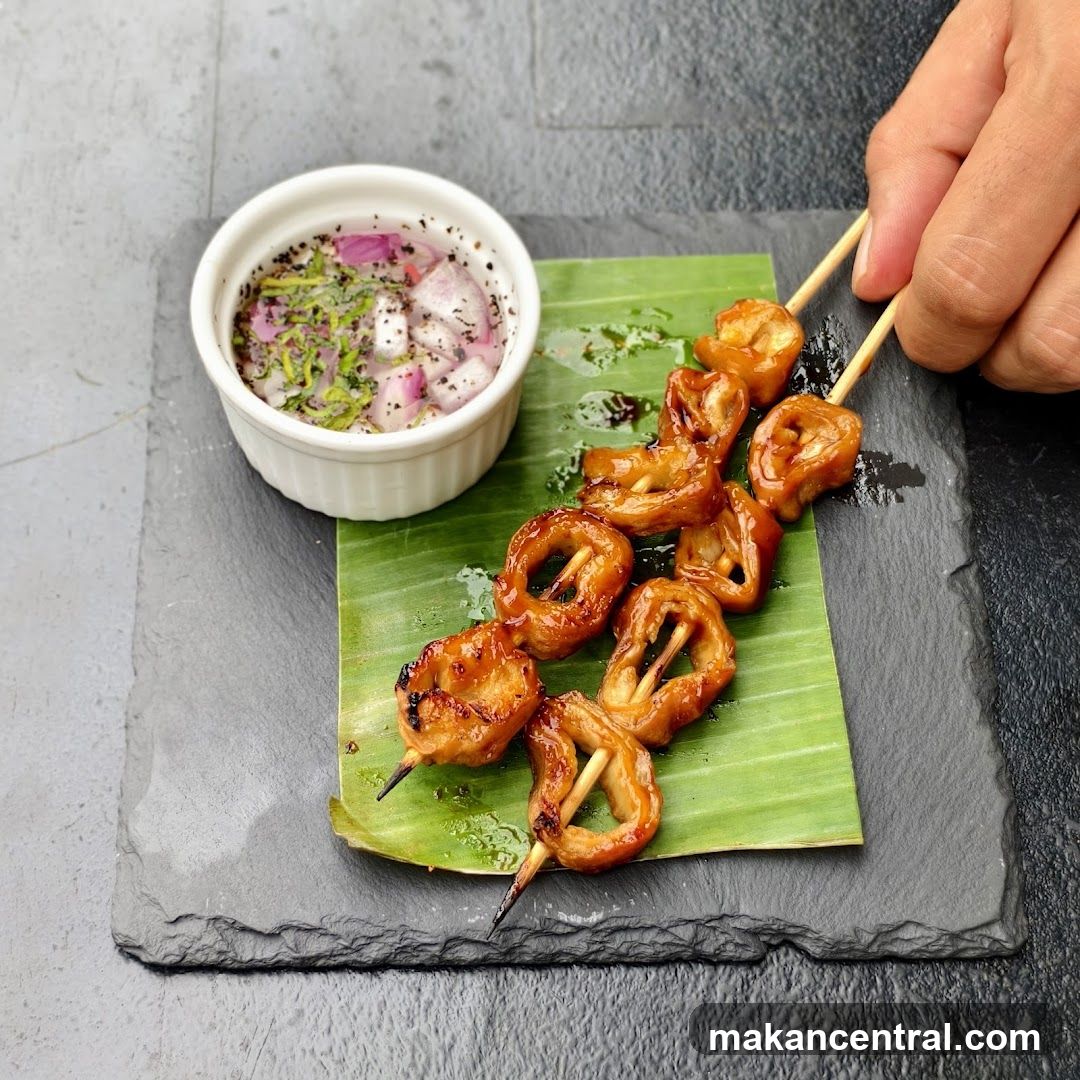 Grilled Intestines with Dip