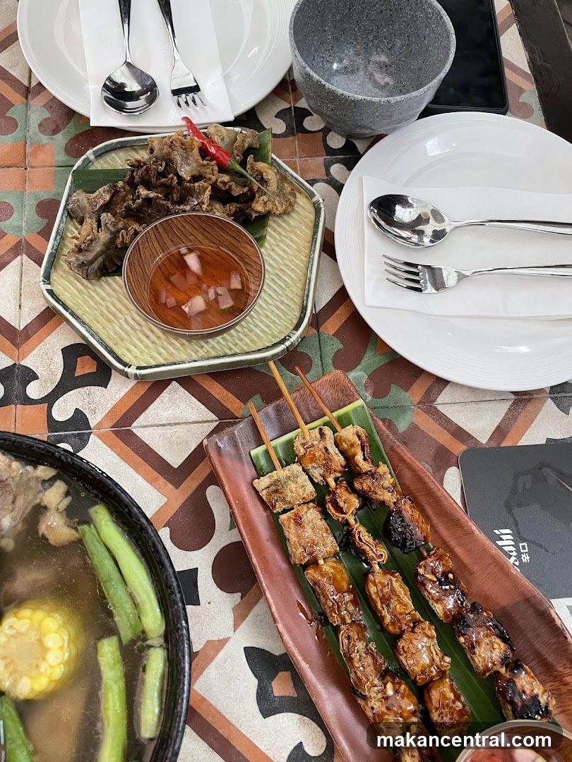 Table Setting with Filipino Dishes