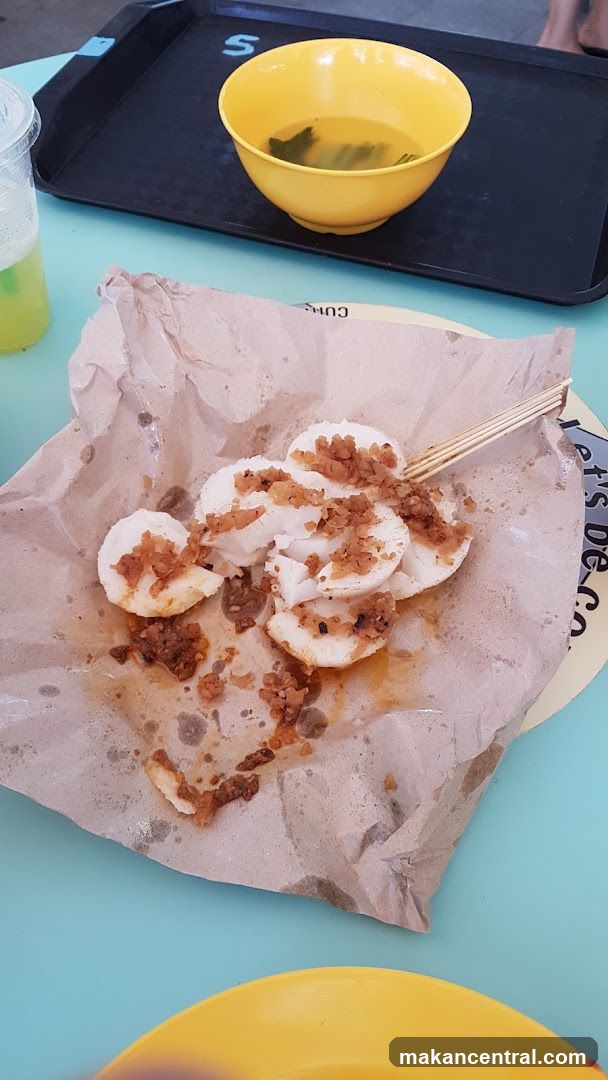 Food on paper wrapper