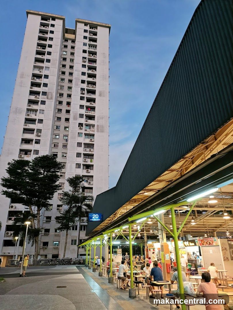 Hawker Centre with Tall Building