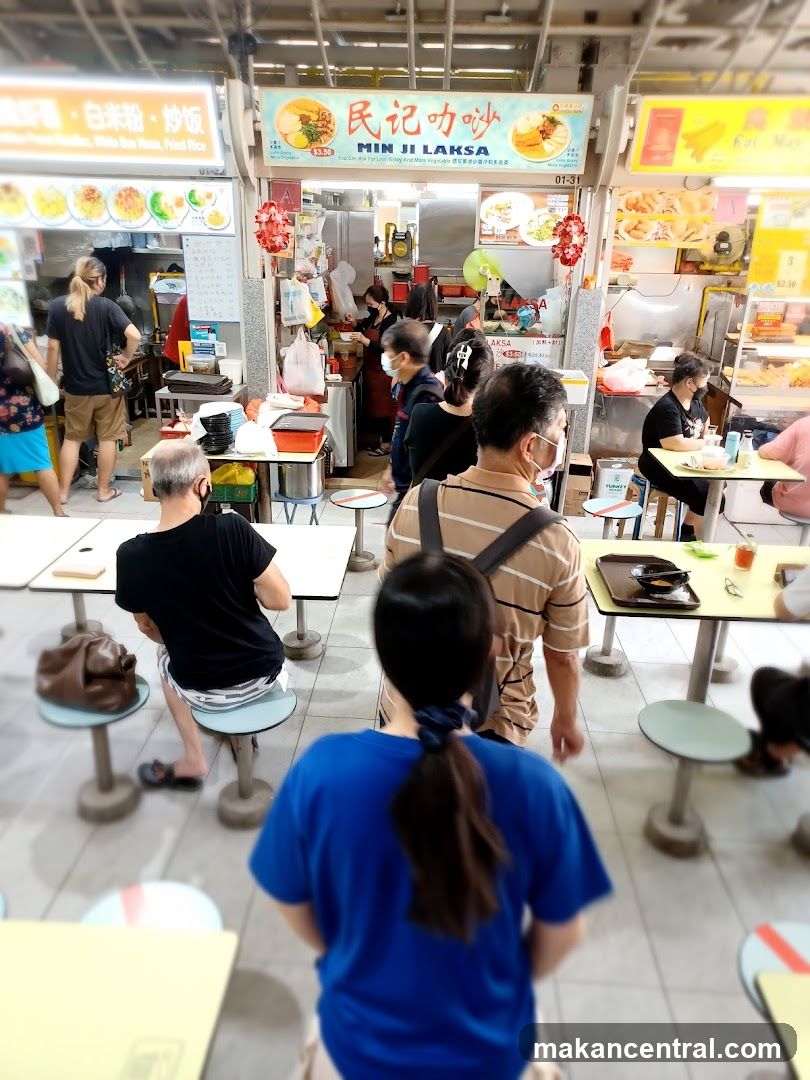 Food Stall with Customers