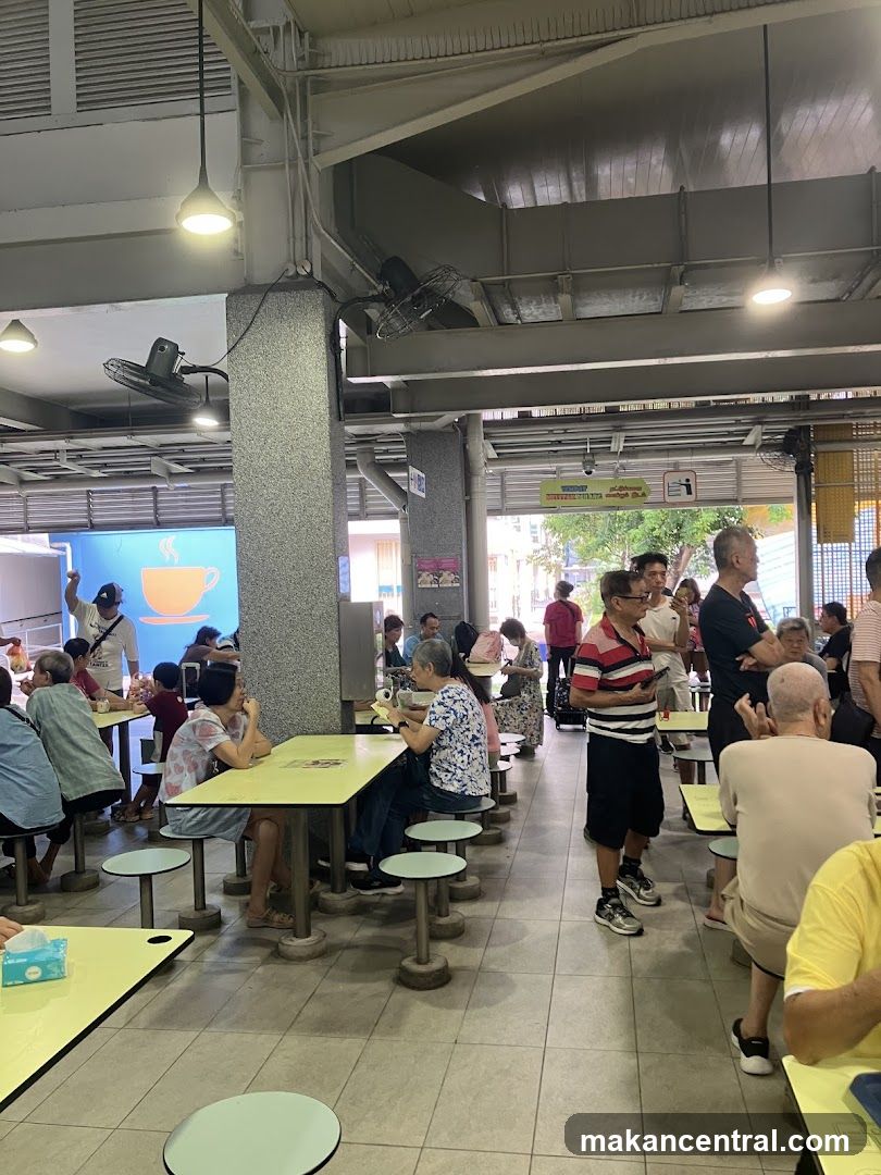 Food court with diners