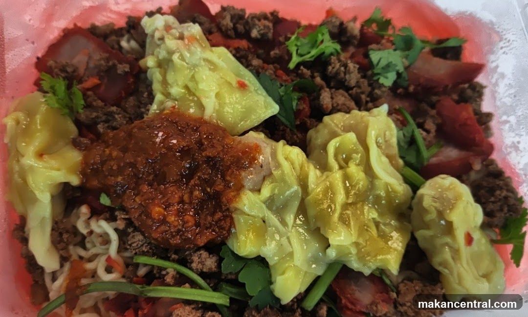 Wonton Noodles with Minced Meat and Char Siu