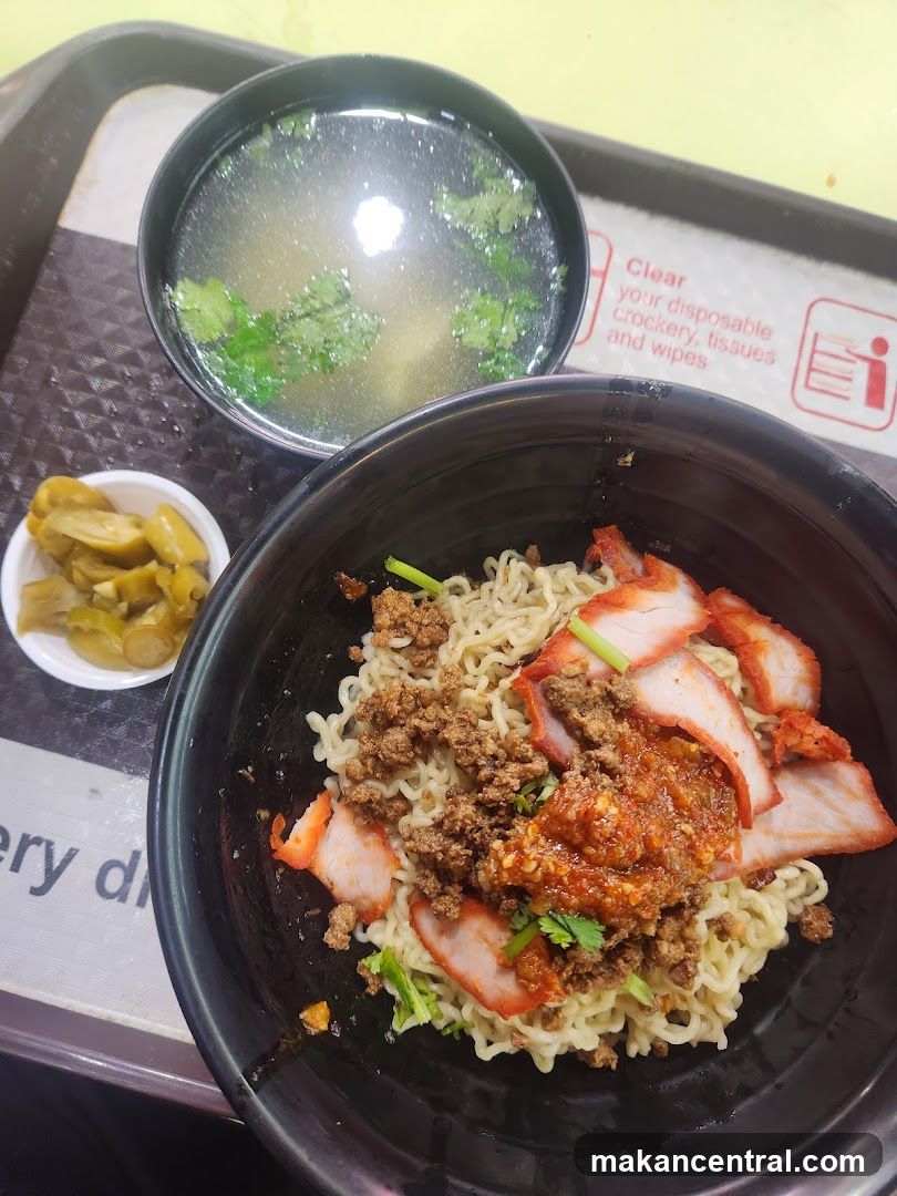 Noodles with Char Siu and Minced Meat