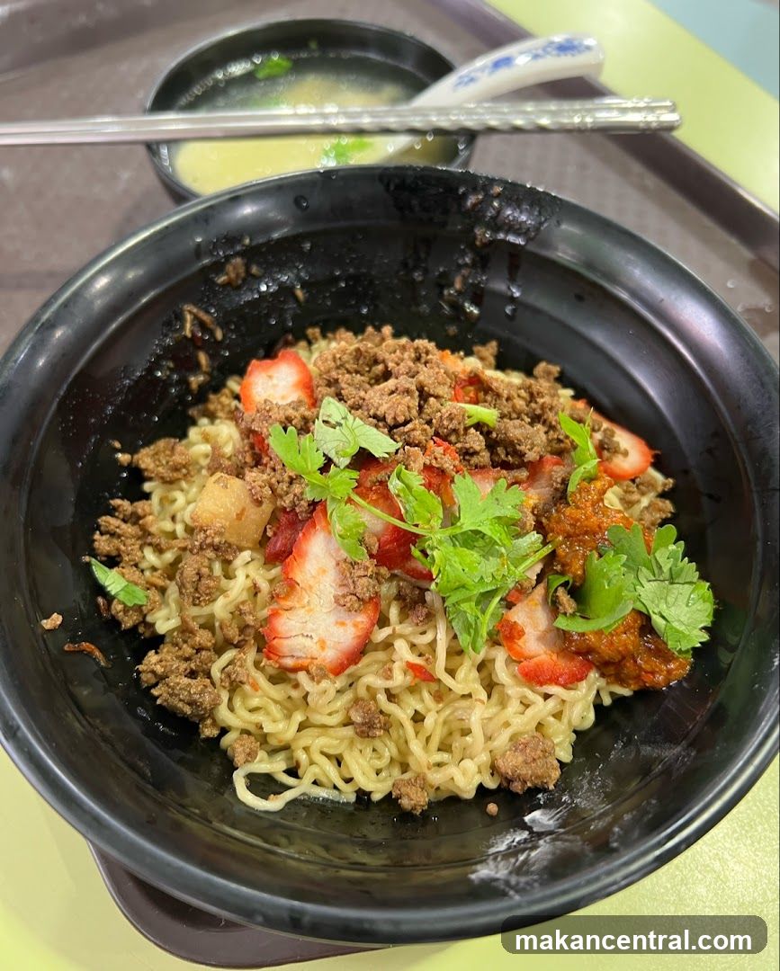Noodles with Char Siu and Minced Meat