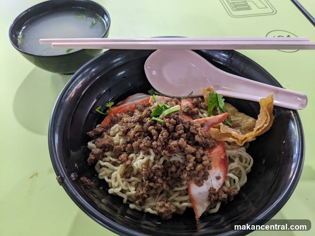 Noodles with Minced Meat and Char Siu