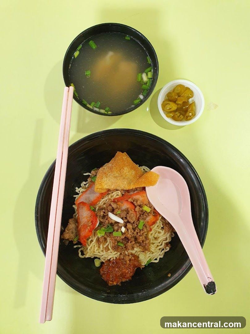 Noodles with Char Siu and Minced Meat