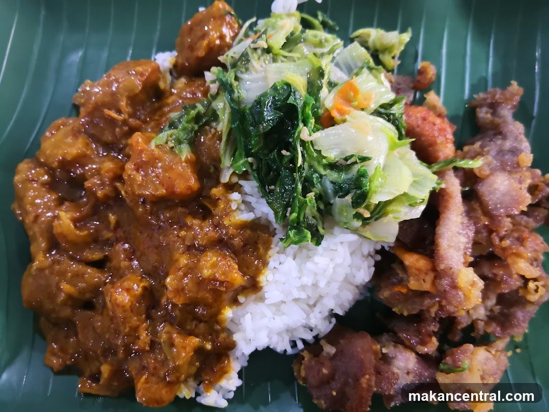 Rice with Curry and Fried Meat