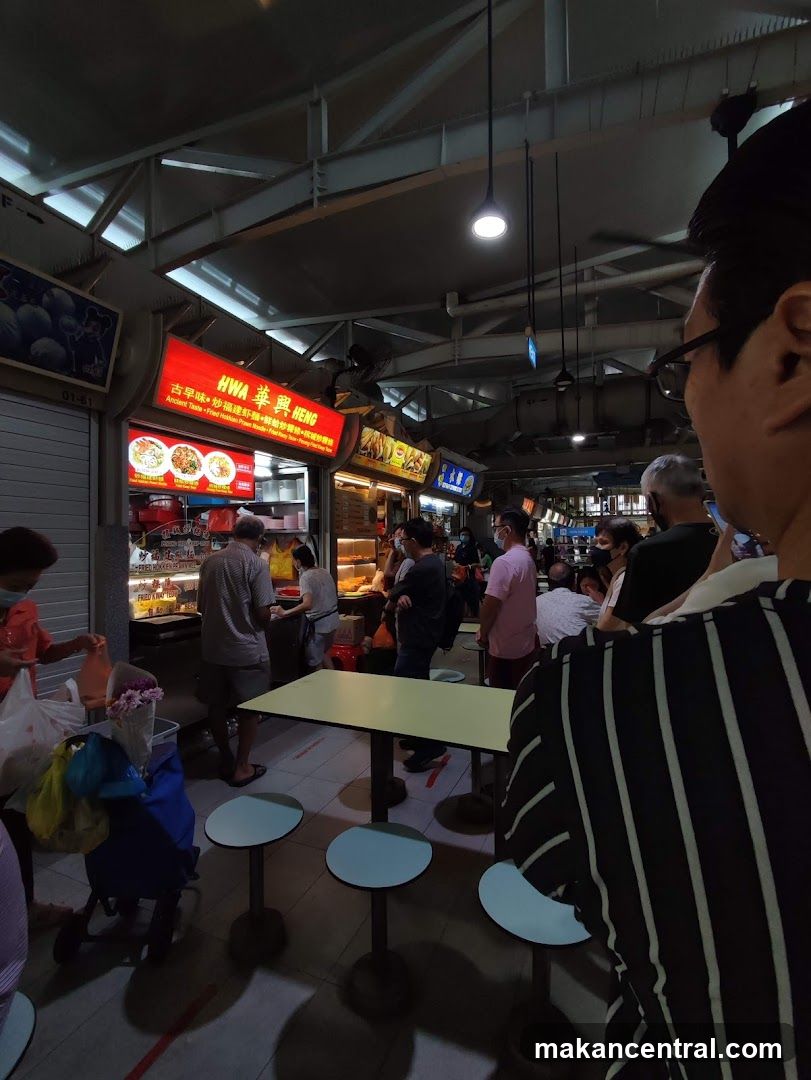 Food Stall with Customers