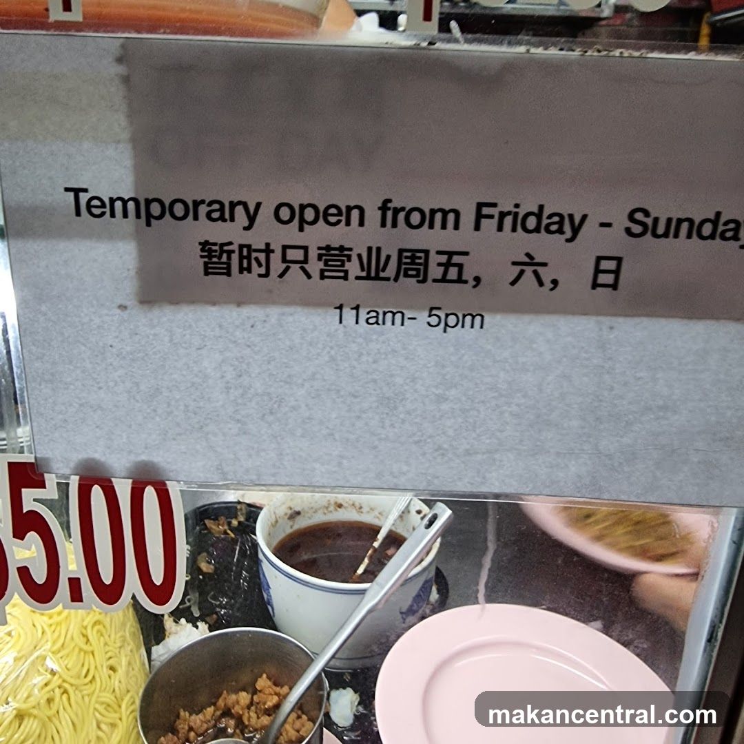 Temporary Opening Hours Sign