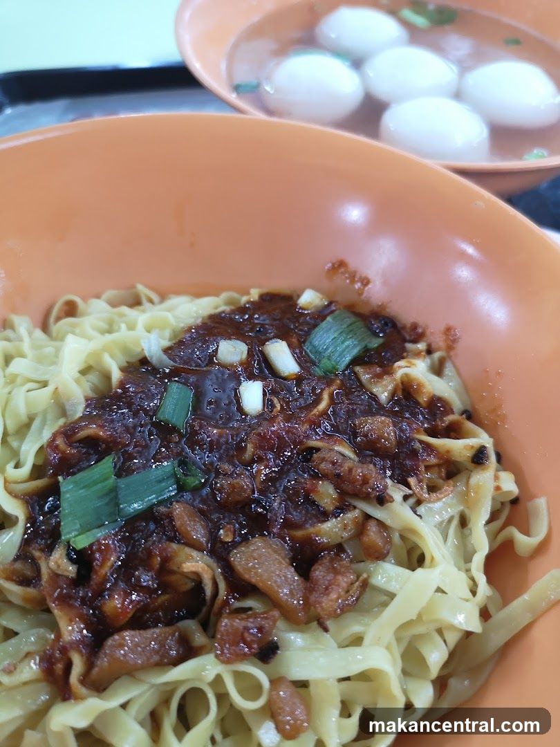 Noodles with Toppings and Soup