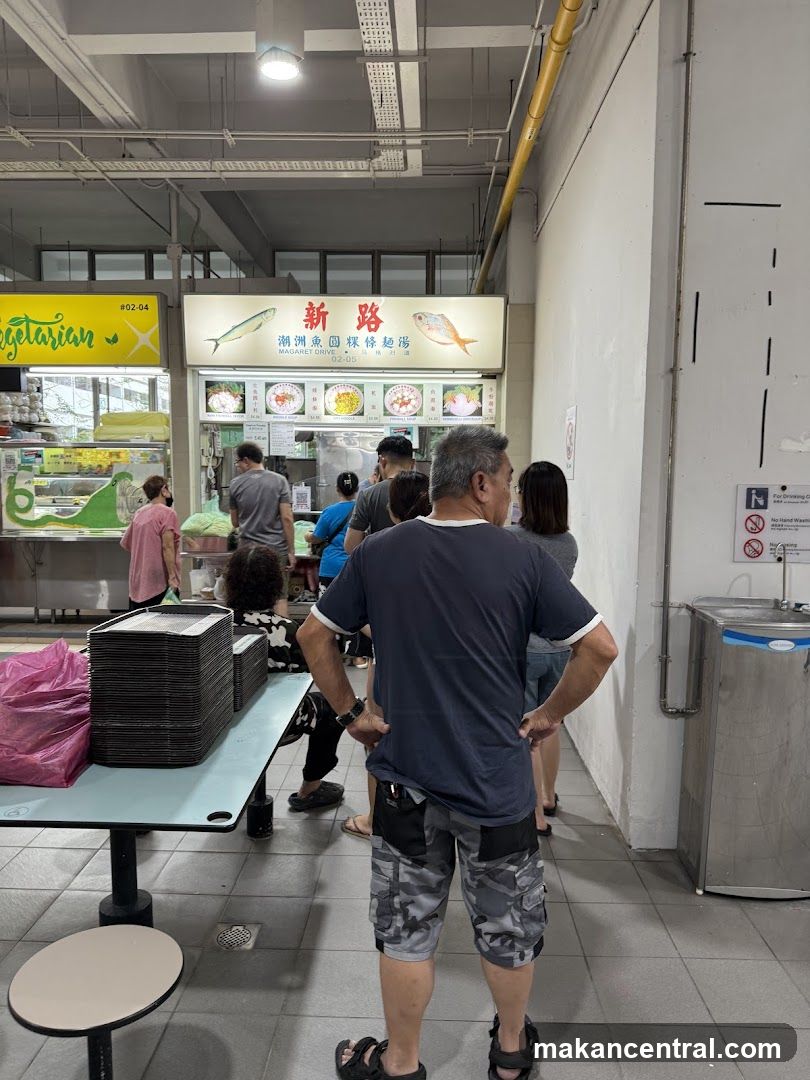 Food Stall with Customers