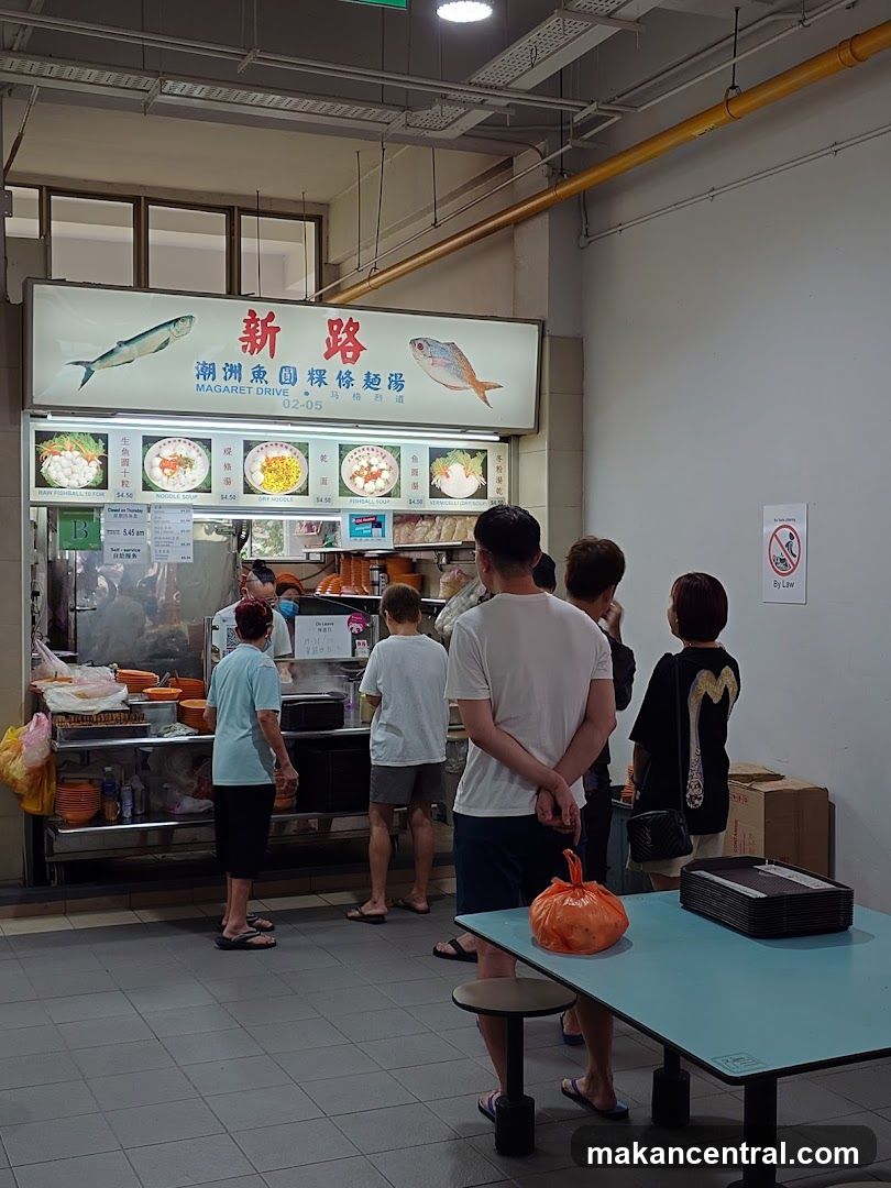 Food Stall with Customers