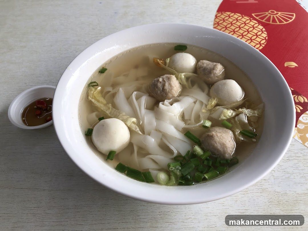 Noodle Soup with Meatballs