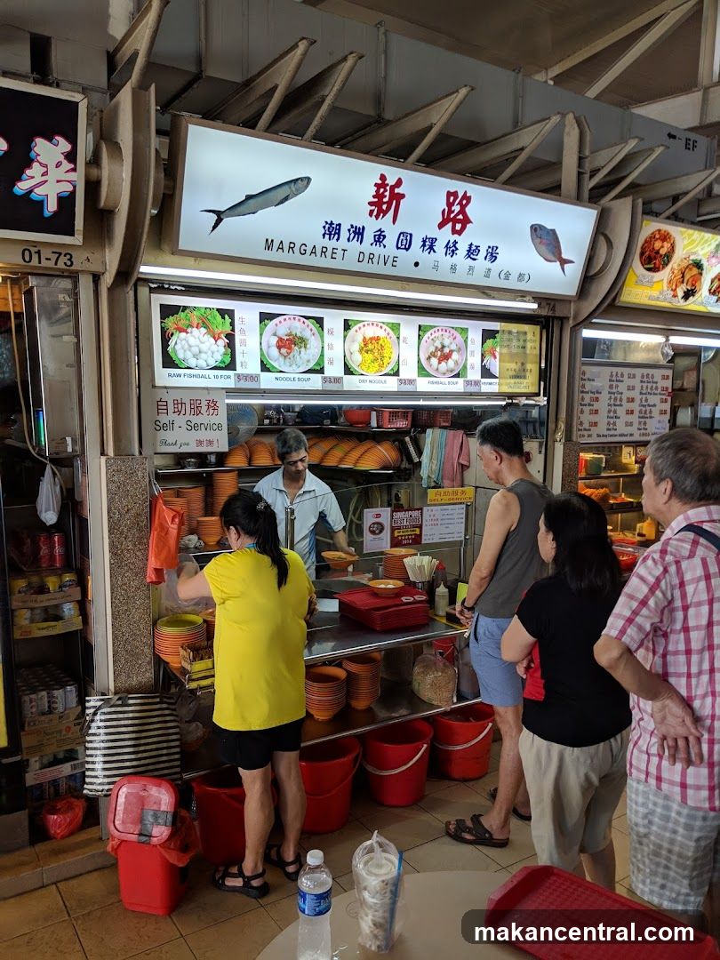 Food Stall with Customers