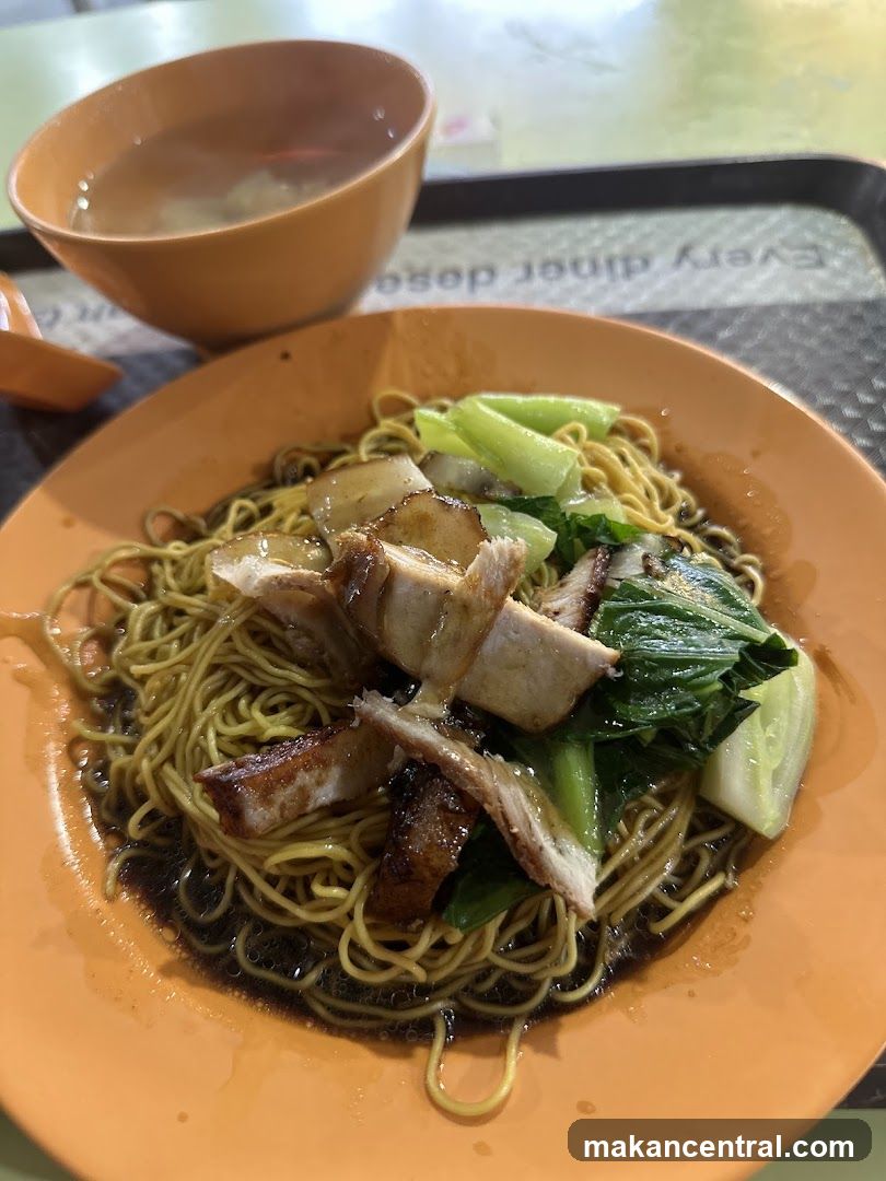 Noodles with Meat and Greens