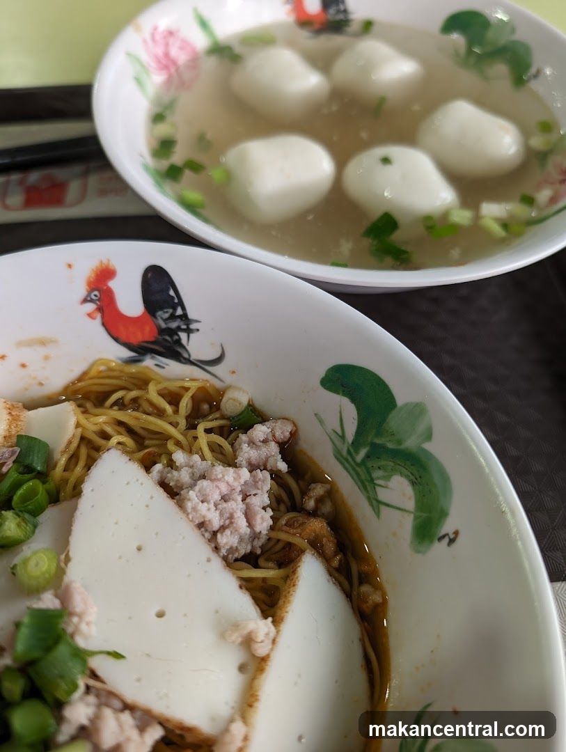 Noodles and Fishball Soup