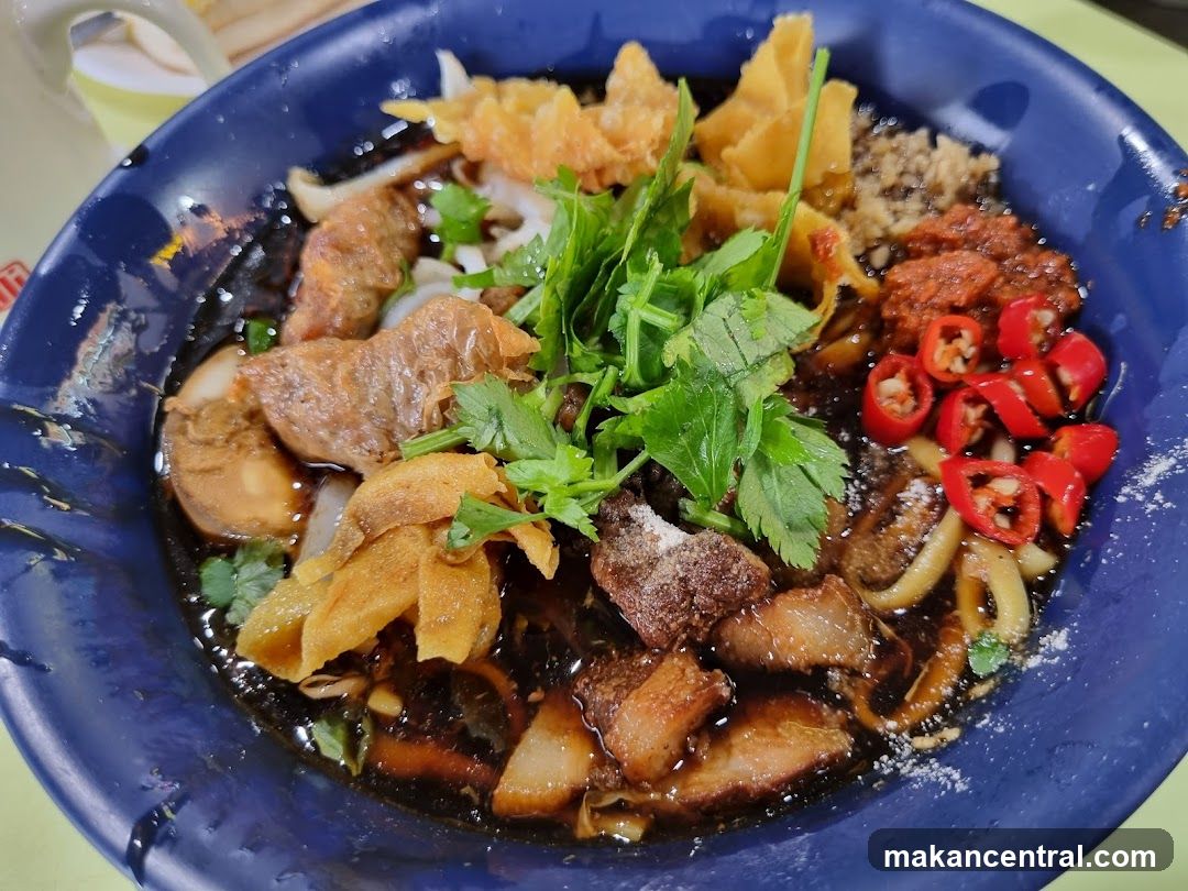 Noodles with Braised Pork and Chili