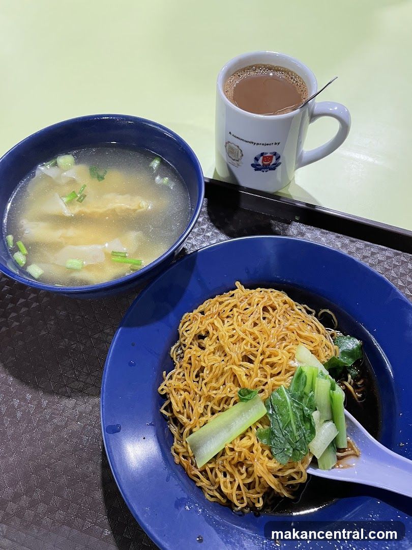 Noodles and Soup with Drink