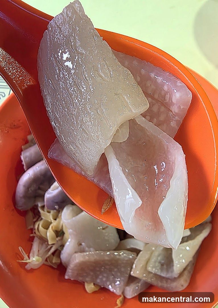 Close-up of Sliced Meat and Noodles
