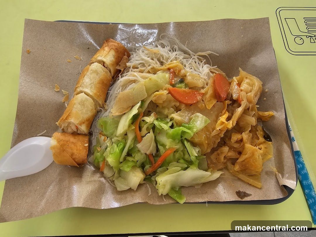 Spring Rolls with Noodles and Vegetables