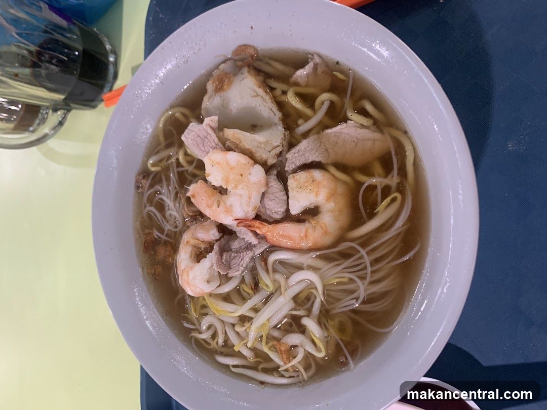 Bowl of Noodles with Shrimp and Pork