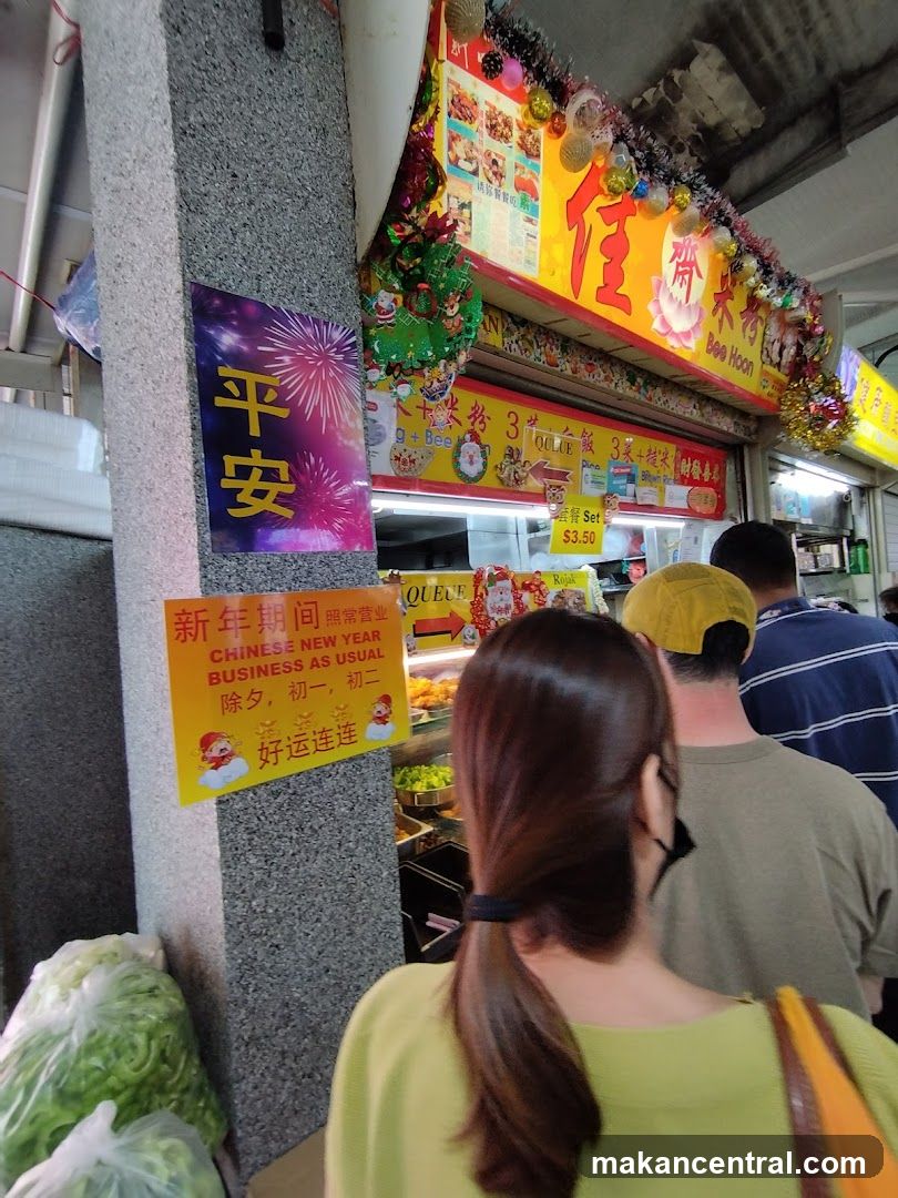 Food Stall with Chinese New Year Decorations