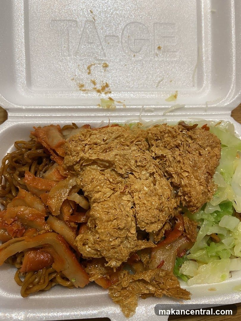 Noodle Dish in Takeout Container