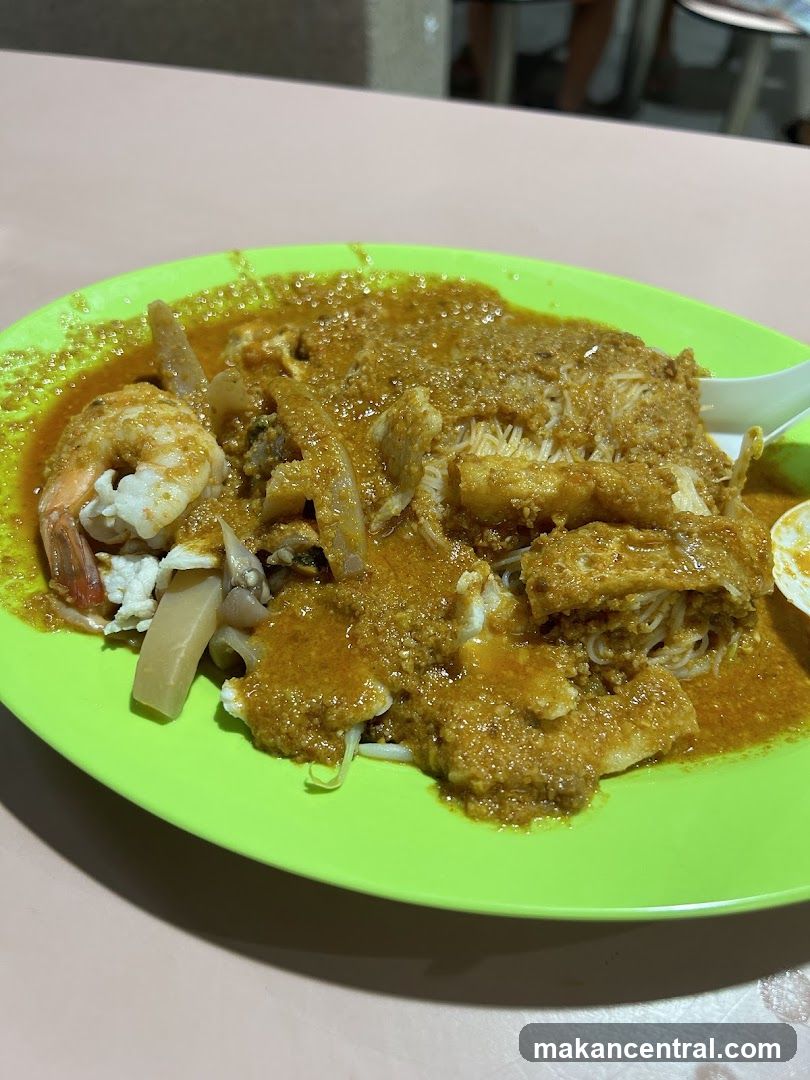 Curry Noodles with Shrimp