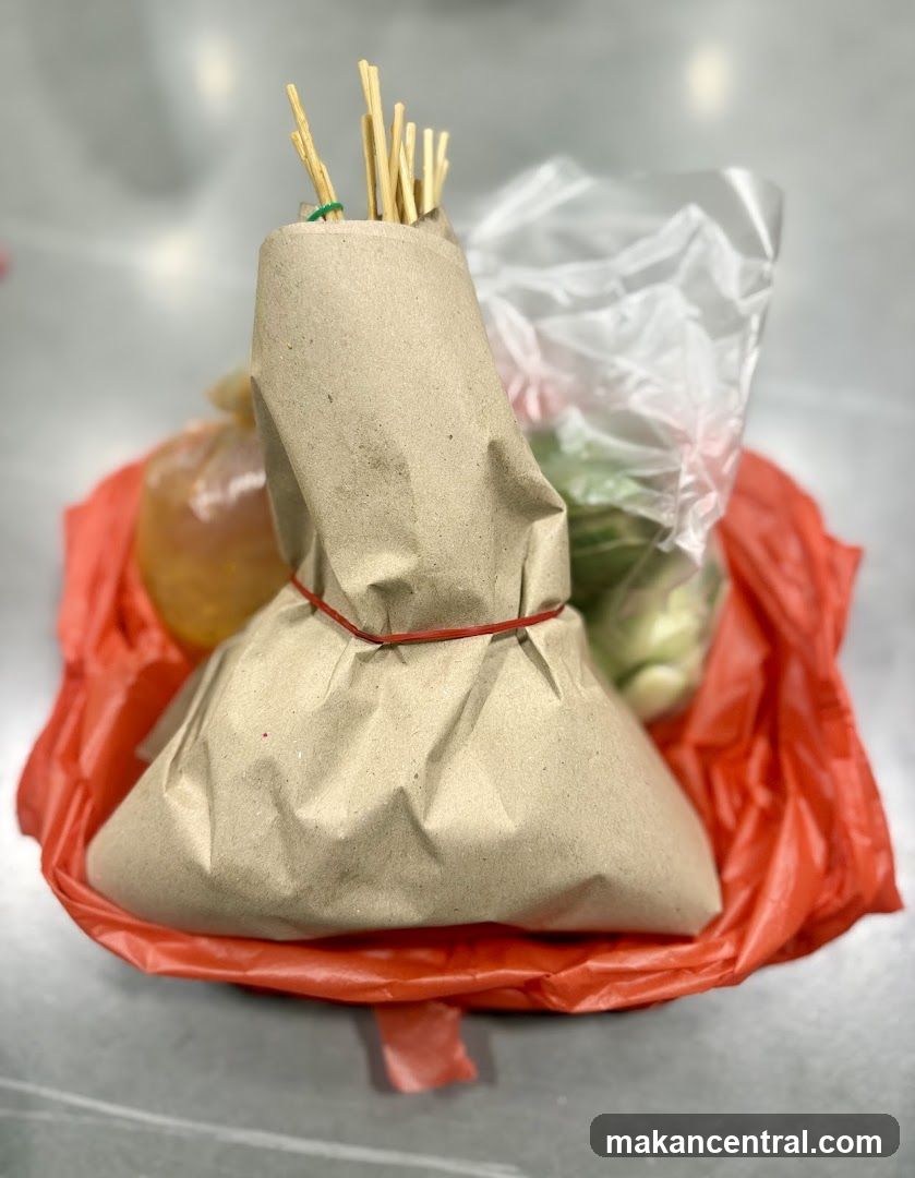 Food Items Wrapped for Takeaway