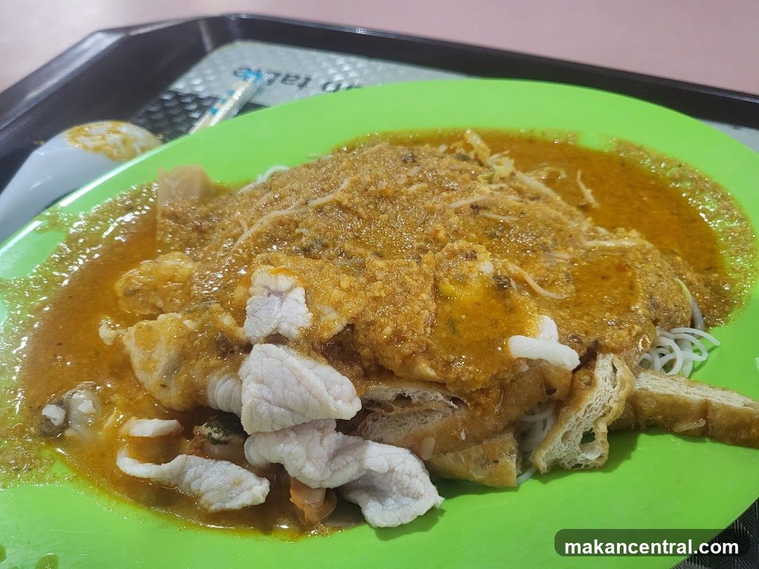 Curry Noodles with Pork and Tofu