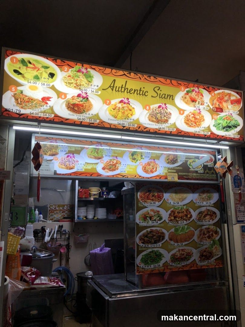 Authentic Siam Menu