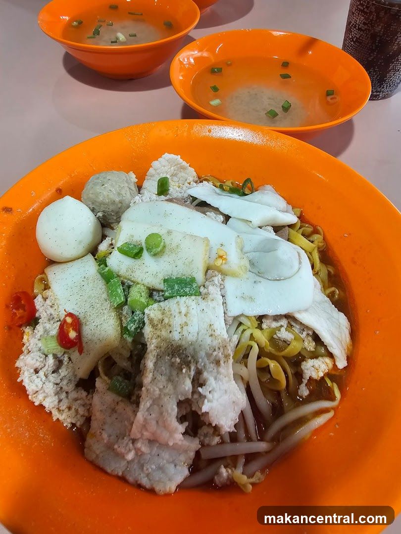 Noodles with Pork and Fish Balls