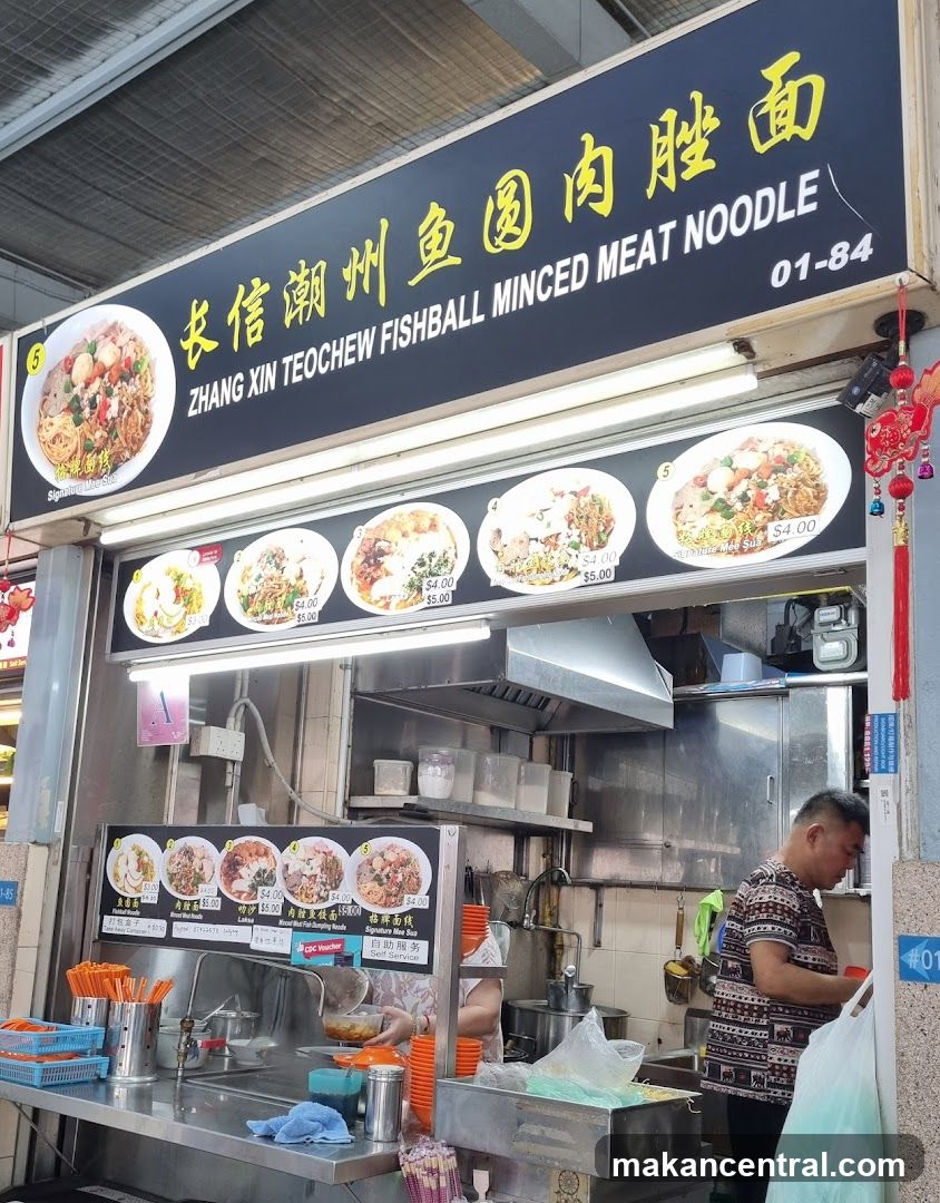 Zhang Xin Teochew Fishball Minced Meat Noodle