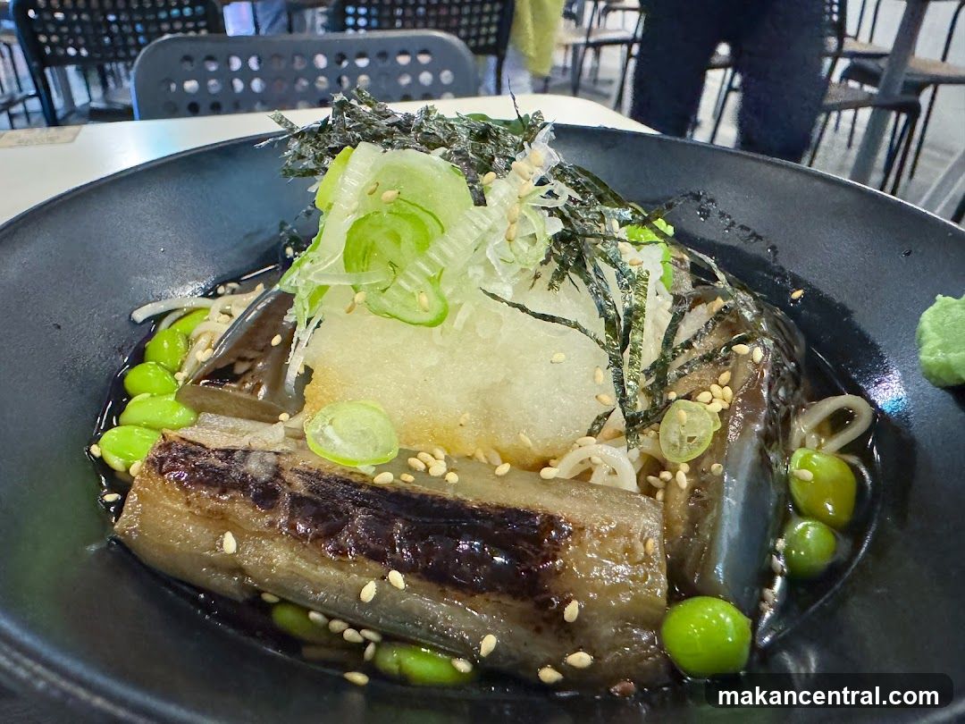 Soba Noodles with Mackerel and Edamame