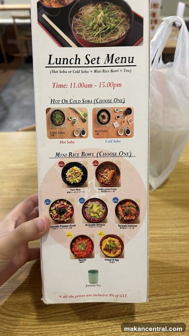 Lunch Set Menu
