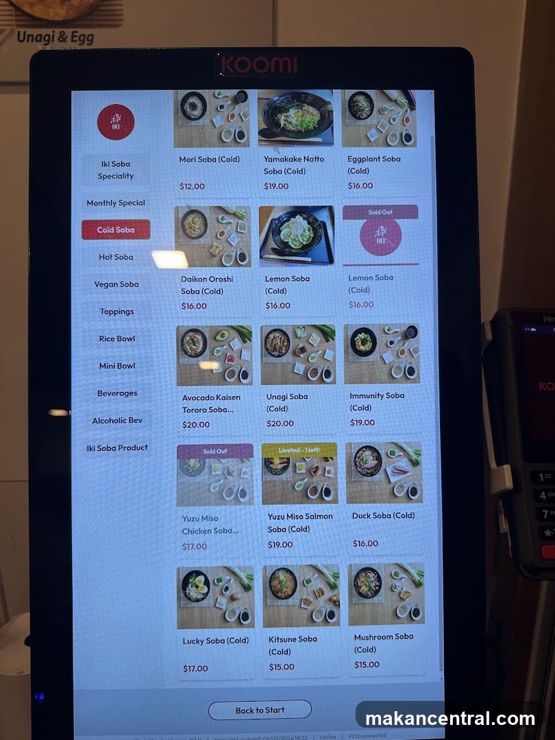 KOOMI Menu