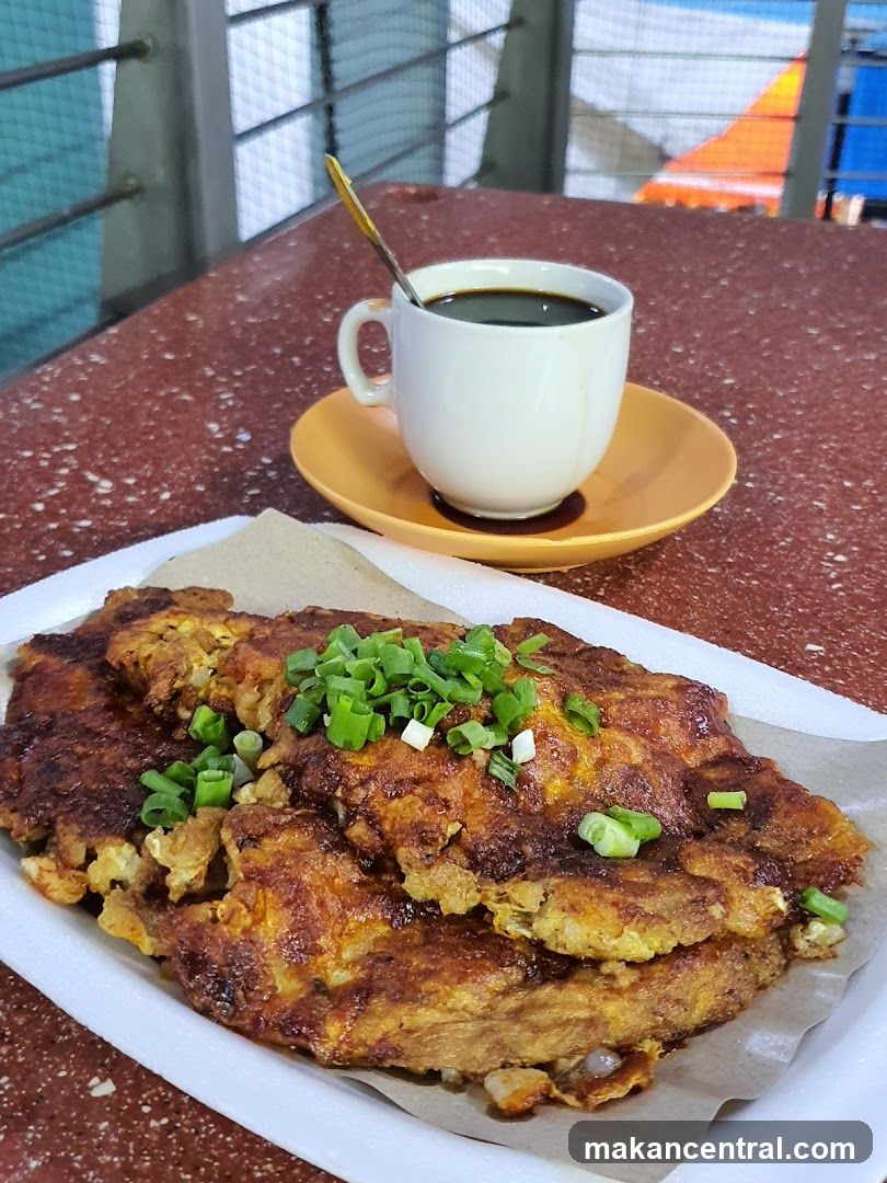 Oyster Omelette and Coffee
