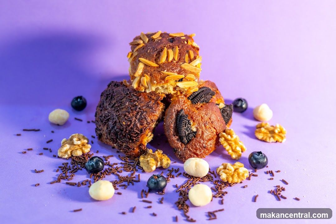 Assortment of Muffins and Nuts